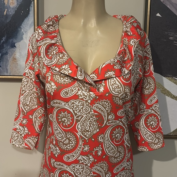 GRETCHEN SCOTT- Jersey Ruffneck Dress size S - Picture 4 of 8